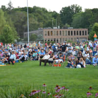 <p>A large crowd attended the Chappaqua summer concert.</p>