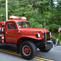 <p>An old South Salem firetruck was part of the fire department&#x27;s parade.</p>
