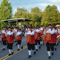 <p>A fife and drum corps marches in the South Salem Fire Department  parade.</p>