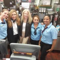 <p>The staff at the Tarrytown McDonald&#x27;s with General Manager Carolina Montanico and  Patty Mulholland, McDonald&#x27;s area supervisor.</p>