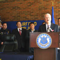 <p>Fairfield First Selectman Michael Tetreau speaks about the importance of the new Ignition Interlock</p>