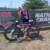 <p>Greenwich&#x27;s Emma Langley won her age group in the Olympic Distance at the National Age Group Triathlon Championships.</p>