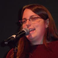 <p>Emily Franz delivers her monologue. </p>