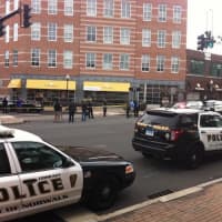 <p>There is a heavy police presence near Famous Pizza in the heart of SoNo on Wednesday afternoon. </p>