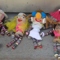 <p>The kids made dolls at the Westport Historical Society using old buttons.</p>