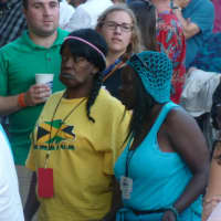 <p>Audience members at the Beach Boys concert at Alive@Five on Thursday in Stamford.</p>