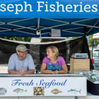 <p>Mark Leonhardt and Decker Eileen  of Joseph Fisheries in Montauk.</p>
