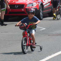 <p>A young racer at the Danbury Audi Race4Scholars Criterium amateur and professional races. It was held on a 1-kilometer course in the city.</p>