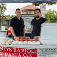 <p>From left: Rob Lotito &amp; Mike Ambrosina  of Family owned Bambinos Ravioli in Deer Park, NY</p>