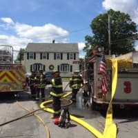 <p>Ladder Company 2 and Engine Company 3 were among the teams responding to the reported gas leak on Monday, Aug. 18, at 5 Garden Court in Fairfield. </p>