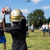 <p>Mount Vernon High School Knights football has been holding rigorous practices to prepare for the season.</p>