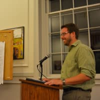 <p>Richard Williams, an engineer representing the Hidden Meadow proposal developer, spoke at the Somers Planning Board&#x27;s meeting on Aug. 13.</p>