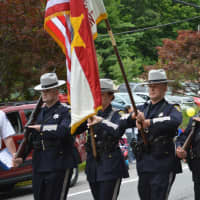 <p>A sheriff&#x27;s color guard in the Mahopac parade.</p>