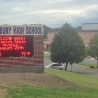 <p>The new sign at Danbury High School can include time, temperature and upcoming events. </p>
