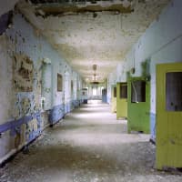 <p>Hallway and hospital rooms at &quot;Wardy Forty.&quot; </p>