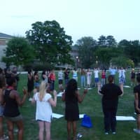<p>Students formed a circle in the center of campus Wednesday as part of their Michael Brown vigil.</p>
