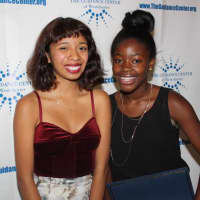 <p>New Rochelle students Samantha Fragoso &amp; Sarah Hyde, who each gained experience in their fields of interest.</p>