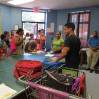 <p>There was a crowd in Tuckahoe looking to pick up school supplies at ECAP Thursday.</p>