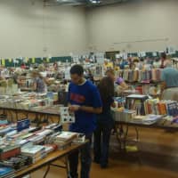 <p>Several rooms at the Redding Community Center were filled with thousands of books for the Mark Twain Library&#x27;s annual book fair.</p>
