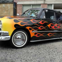 <p>Cars with creative paint jobs were on display. </p>