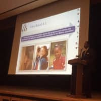 <p>New Mount Vernon Schools Superintendent Kenneth Hamilton addressing faculty members at Tuesday&#x27;s convocation.</p>