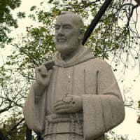<p>A statue of St. Pio of Pietrelcina in Washington, N.J. The Tuckahoe-Eastchester Columbus Day festival will honor the saint in the 11th year since his canonization.</p>