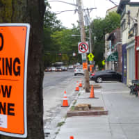 <p>Parking was prohibited on sections of Chatsworth Avenue on Monday. </p>