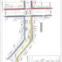 <p>A color-coded map of the Palmer Avenue Streetscape Project.</p>