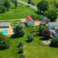 <p>The home at 483 Sharon Station Rd. in Amenia, N.Y. features more than 17 acres. </p>