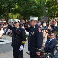 <p>Mount Kisco&#x27;s 9/11 memorial ceremony was held on Thursday evening, Sept. 11, 2014.</p>