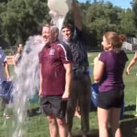 <p>Scarsdale Superintendent Thomas Hagerman took the ALS Ice Bucket Challenge. </p>