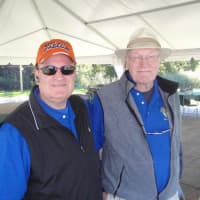 <p>John Crawford and Jim Farrell at last year&#x27;s rotary golf outing. </p>