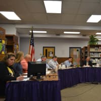 <p>The Katonah-Lewisboro school board at its Sept 15, 2014 meeting.</p>