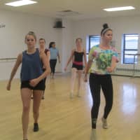 <p>Dance Expressions dancers practice what they learned from the Rockettes.</p>