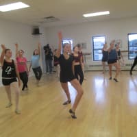 <p>The dancers practicing some of the Rockettes famed techniques. </p>