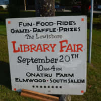 <p>Signage for the Lewisboro Library Fair.</p>