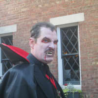 <p>A vampire was on hand at Lyndhurst in Tarrytown.</p>