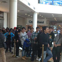 <p>The Westchester mall opened at 7 a.m. Friday, but lines formed outside all night for the release of the new iPhone. </p>