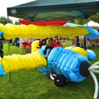 <p>An old-fashioned airplane made of balloons amused the kids at a previous Town Day.</p>