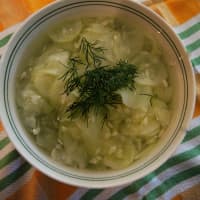 <p>A refreshing cucumber salad works as an easy side dish.</p>