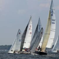 <p>Boats sailing at the event. </p>
