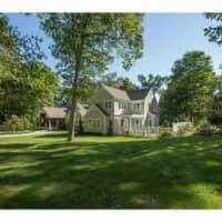 <p>This house at 45 Donbrook Road in Pound Ridge is open for viewing on Sunday.</p>