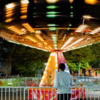 <p>The fall festival featured rides for children and families. </p>
