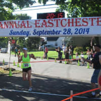 <p>The first female runner over the finish line was Katie Waters, a 1999 graduate of Eastchester High School.</p>