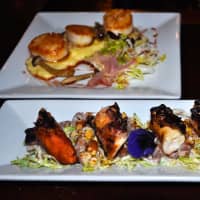 <p>Dishes such as seared scallops and grilled octopus were prepared.</p>
