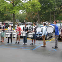 <p>Mamaroneck High&#x27;s 15-piece band known as the &quot;Force&quot; pumped up students as they greeted a busload of Shanghai exchange students arriving at MHS.</p>