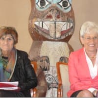<p>U.S. Rep. Rosa DeLauro, left, and Lt. Gov. Nancy Wyman, at a panel discussion called Women, Leadership, and the Workplace, held Monday at the Stamford Museum &amp; Nature Center.</p>
