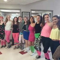 <p>Seniors dressed in garb of the 80s and the MTV generation.</p>