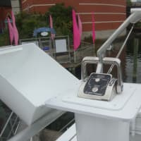 <p>A second control station on the observation platform that allows the captain to control the boat from the upper deck.</p>