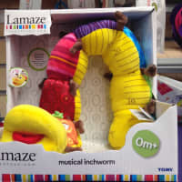<p>The inchworm, sold at Learning Express in Bedford and Scarsdale, is a popular baby item.</p>
